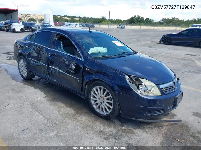 2007 Saturn Aura Xr VIN: 1G8ZV57727F139847 Lot: 40121816