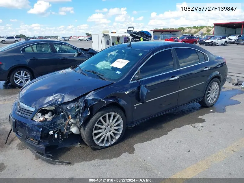 2007 Saturn Aura Xr VIN: 1G8ZV57727F139847 Lot: 40121816