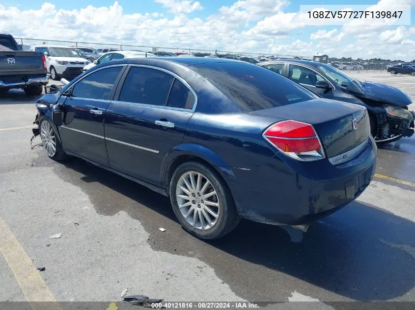 2007 Saturn Aura Xr VIN: 1G8ZV57727F139847 Lot: 40121816