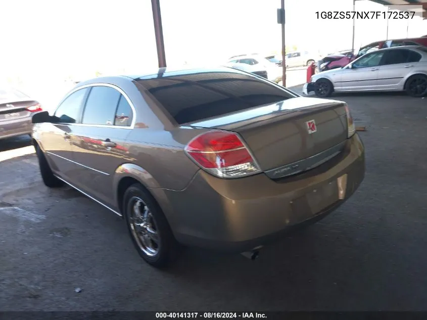 2007 Saturn Aura Xe VIN: 1G8ZS57NX7F172537 Lot: 40141317