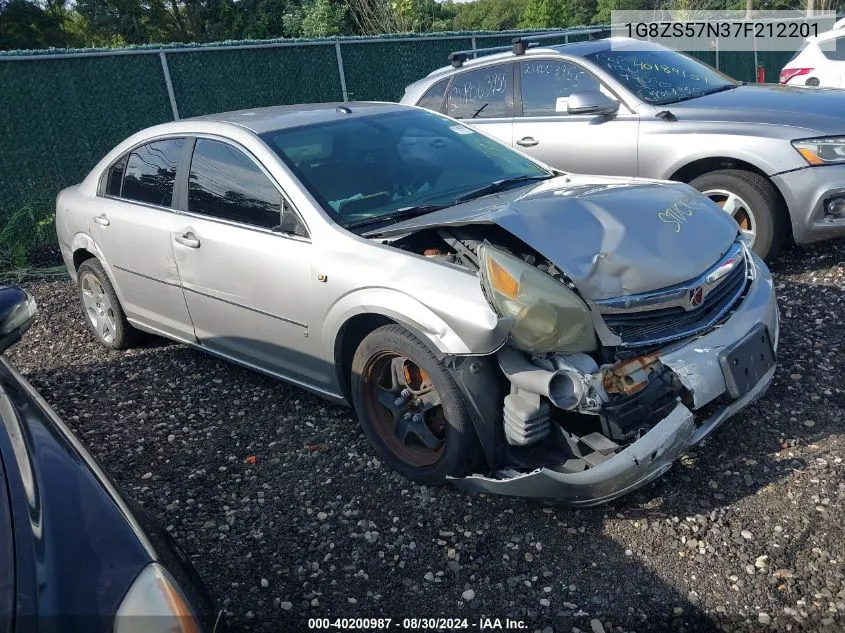 2007 Saturn Aura Xe VIN: 1G8ZS57N37F212201 Lot: 40200987