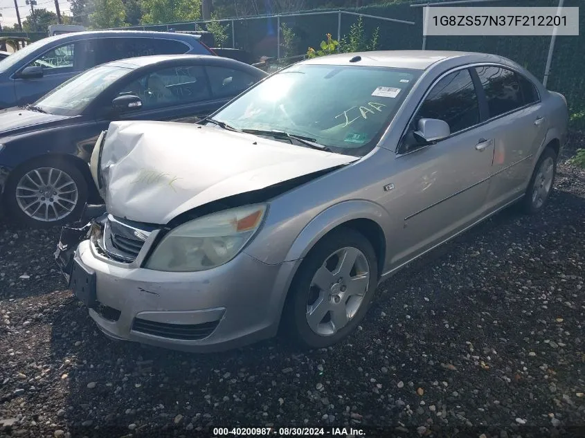 2007 Saturn Aura Xe VIN: 1G8ZS57N37F212201 Lot: 40200987