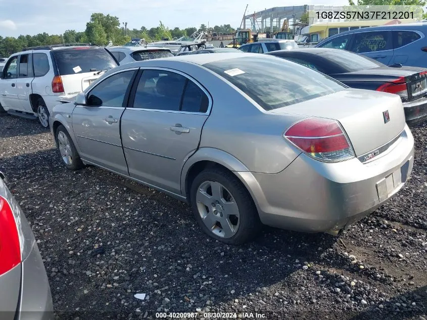 2007 Saturn Aura Xe VIN: 1G8ZS57N37F212201 Lot: 40200987