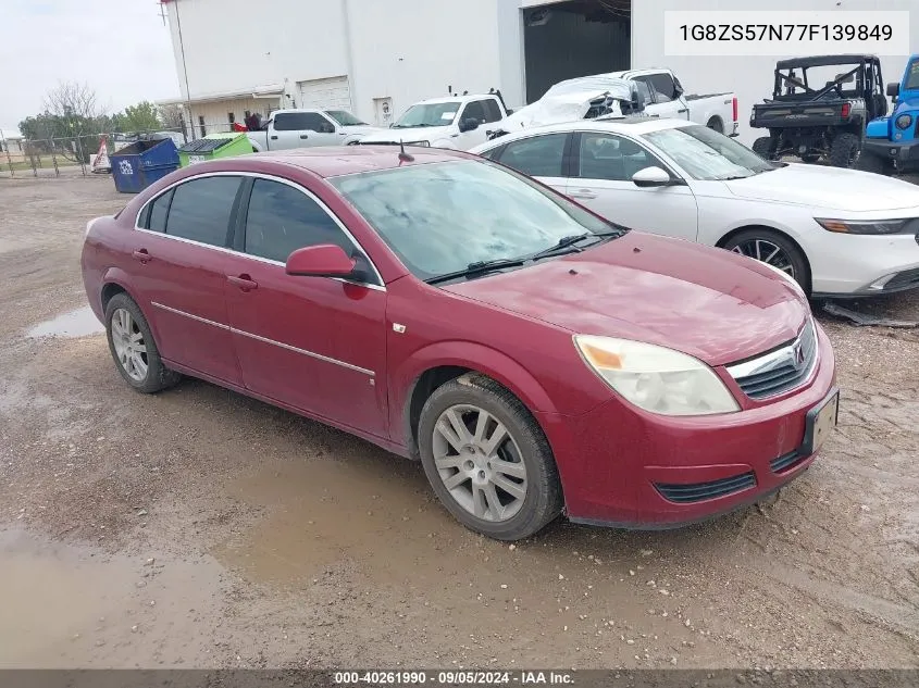 1G8ZS57N77F139849 2007 Saturn Aura Xe