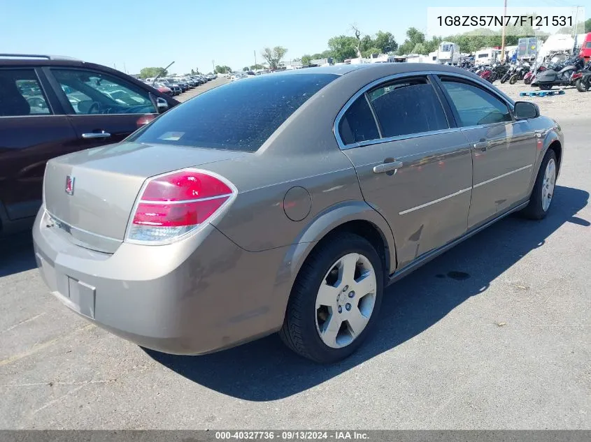 2007 Saturn Aura Xe VIN: 1G8ZS57N77F121531 Lot: 40327736