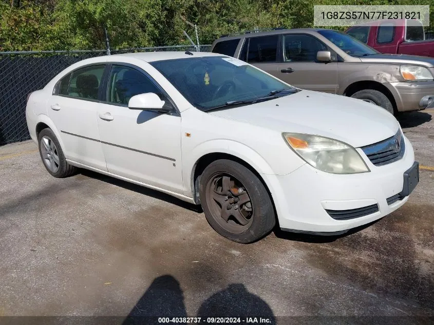 2007 Saturn Aura Xe VIN: 1G8ZS57N77F231821 Lot: 40382737