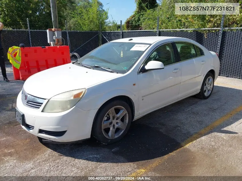 2007 Saturn Aura Xe VIN: 1G8ZS57N77F231821 Lot: 40382737