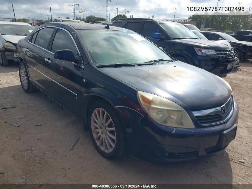 2007 Saturn Aura Xr VIN: 1G8ZV57787F302498 Lot: 40386556