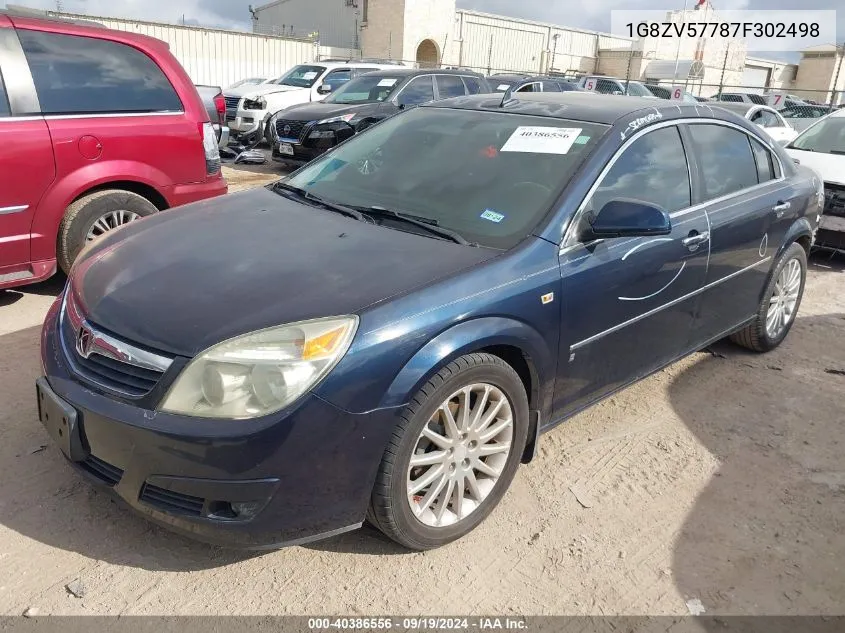 2007 Saturn Aura Xr VIN: 1G8ZV57787F302498 Lot: 40386556