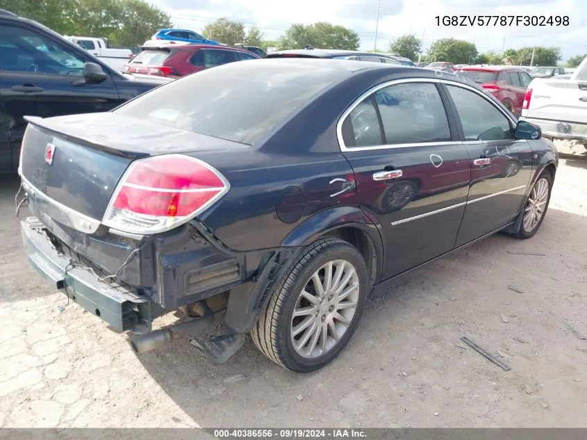 2007 Saturn Aura Xr VIN: 1G8ZV57787F302498 Lot: 40386556