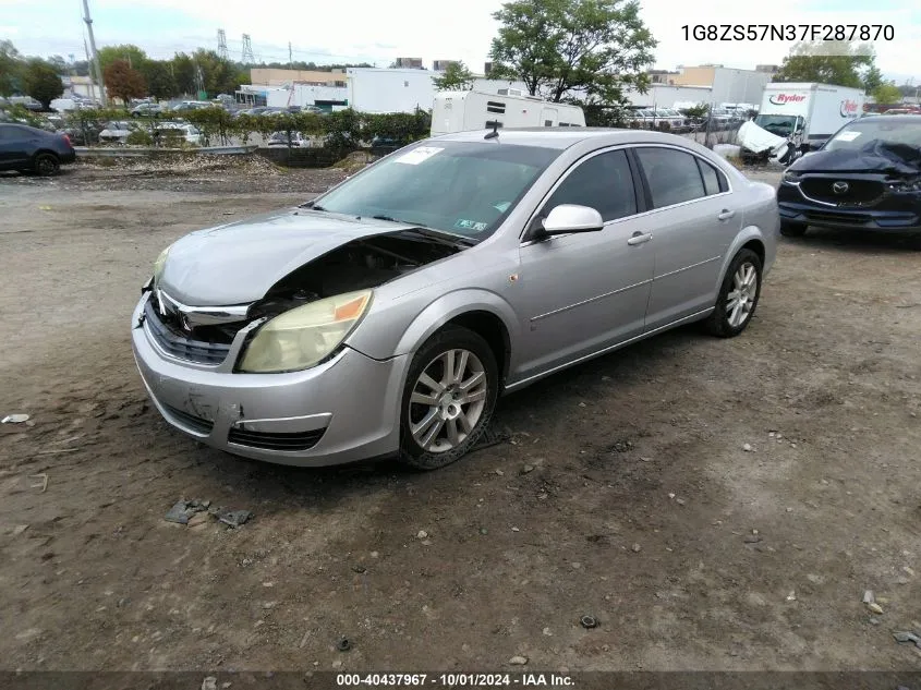 2007 Saturn Aura Xe VIN: 1G8ZS57N37F287870 Lot: 40437967