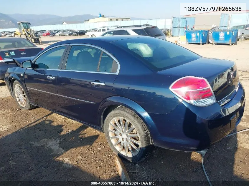 2007 Saturn Aura Xr VIN: 1G8ZV57797F265638 Lot: 40557863