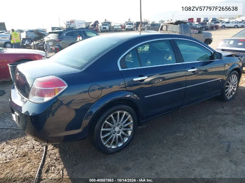 2007 Saturn Aura Xr VIN: 1G8ZV57797F265638 Lot: 40557863