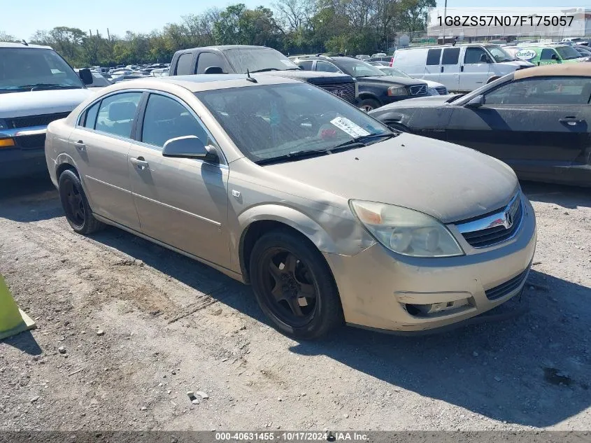 2007 Saturn Aura Xe VIN: 1G8ZS57N07F175057 Lot: 40631455