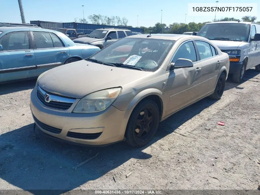 2007 Saturn Aura Xe VIN: 1G8ZS57N07F175057 Lot: 40631455