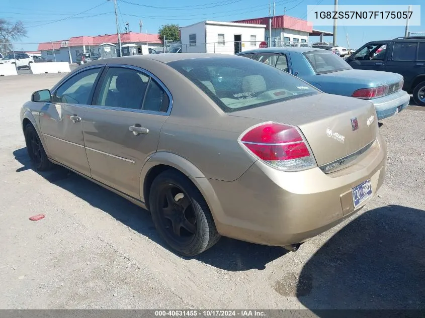 2007 Saturn Aura Xe VIN: 1G8ZS57N07F175057 Lot: 40631455