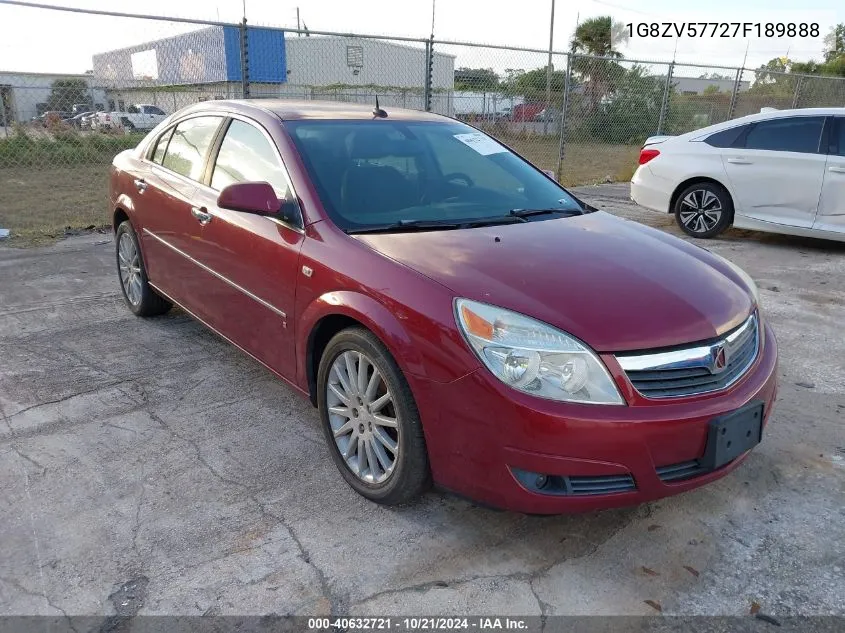 2007 Saturn Aura Xr VIN: 1G8ZV57727F189888 Lot: 40632721