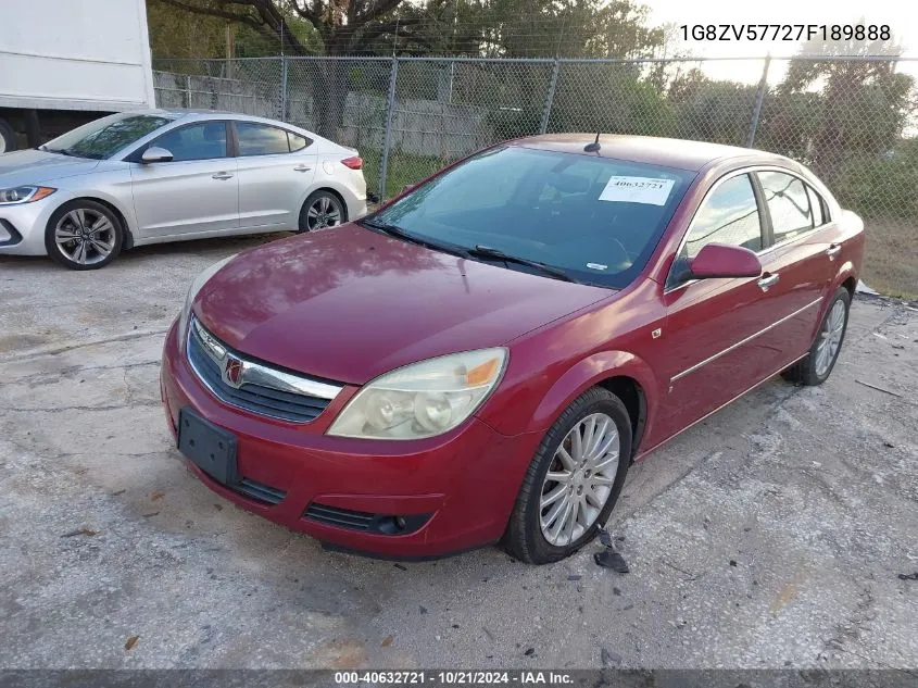 2007 Saturn Aura Xr VIN: 1G8ZV57727F189888 Lot: 40632721