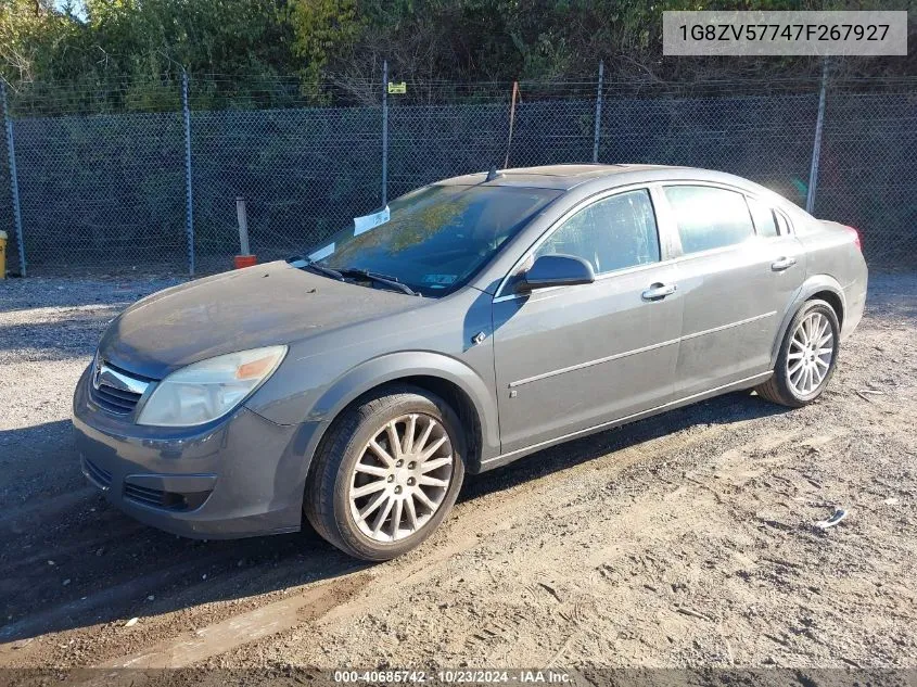 2007 Saturn Aura Xr VIN: 1G8ZV57747F267927 Lot: 40685742