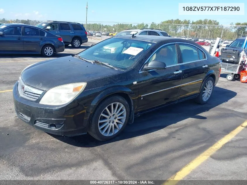 2007 Saturn Aura Xr VIN: 1G8ZV577X7F187290 Lot: 40726317