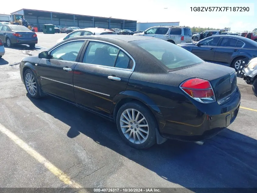 2007 Saturn Aura Xr VIN: 1G8ZV577X7F187290 Lot: 40726317