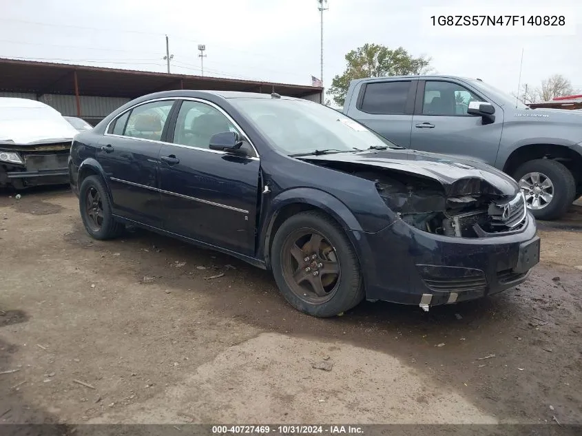 2007 Saturn Aura Xe VIN: 1G8ZS57N47F140828 Lot: 40727469