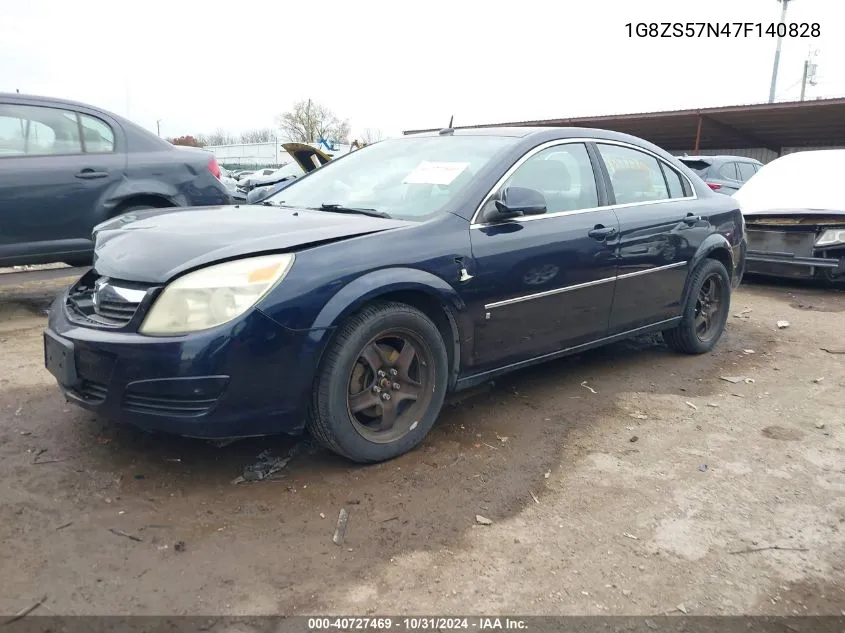 2007 Saturn Aura Xe VIN: 1G8ZS57N47F140828 Lot: 40727469