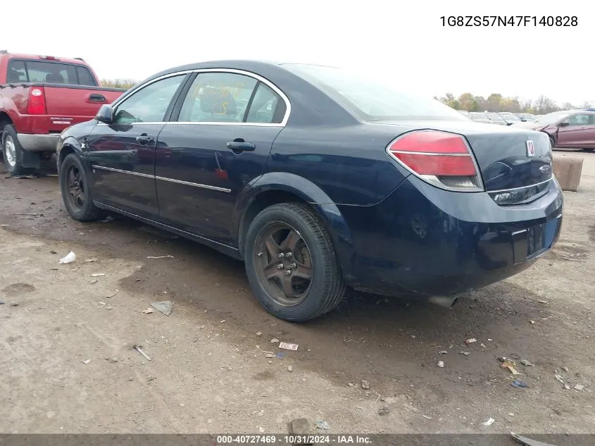 2007 Saturn Aura Xe VIN: 1G8ZS57N47F140828 Lot: 40727469