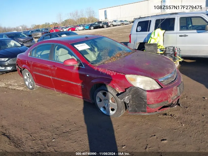 2007 Saturn Aura Xe VIN: 1G8ZS57N17F279475 Lot: 40740990