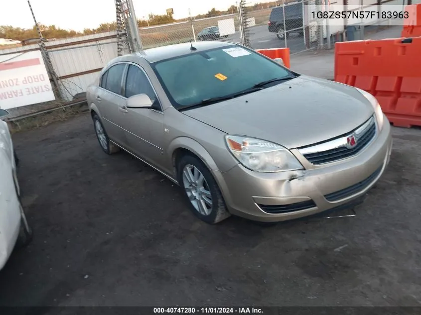 2007 Saturn Aura Xe VIN: 1G8ZS57N57F183963 Lot: 40747280