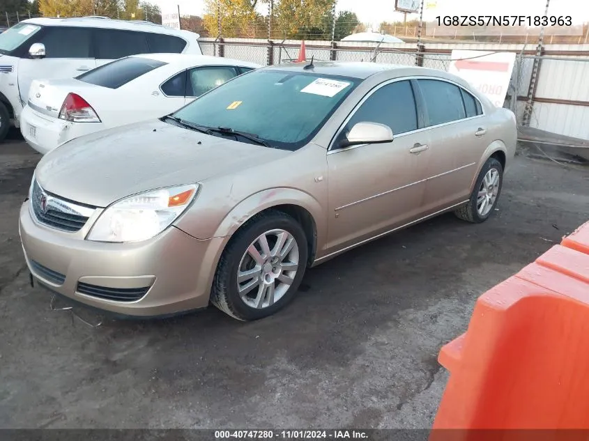 2007 Saturn Aura Xe VIN: 1G8ZS57N57F183963 Lot: 40747280