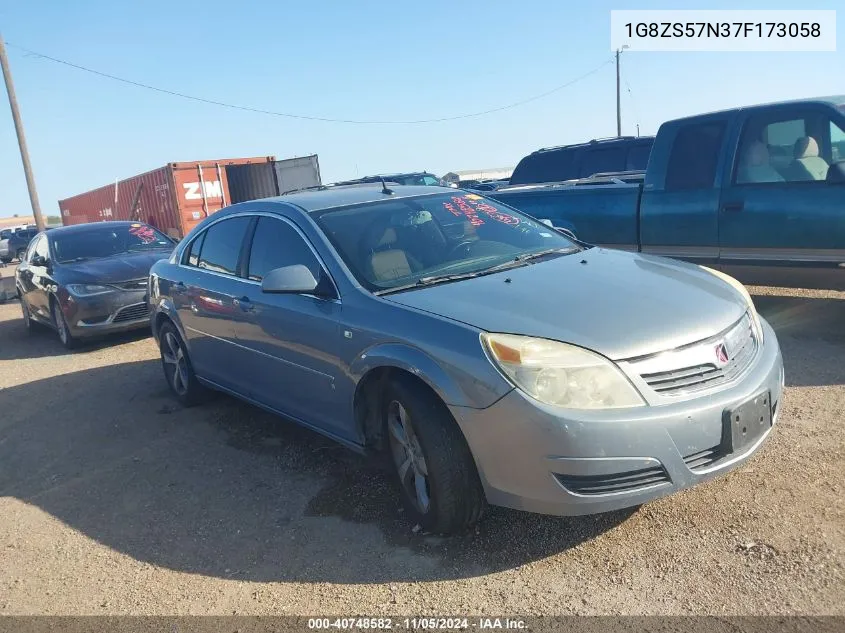 2007 Saturn Aura Xe VIN: 1G8ZS57N37F173058 Lot: 40748582