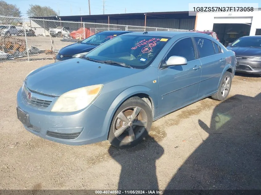 2007 Saturn Aura Xe VIN: 1G8ZS57N37F173058 Lot: 40748582