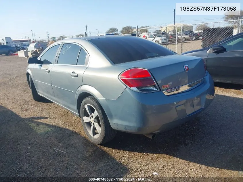 2007 Saturn Aura Xe VIN: 1G8ZS57N37F173058 Lot: 40748582