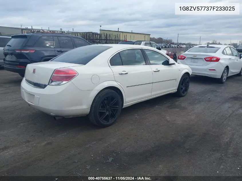 2007 Saturn Aura Xr VIN: 1G8ZV57737F233025 Lot: 40755637