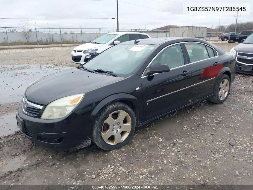 2007 Saturn Aura Xe VIN: 1G8ZS57N97F286545 Lot: 40782555