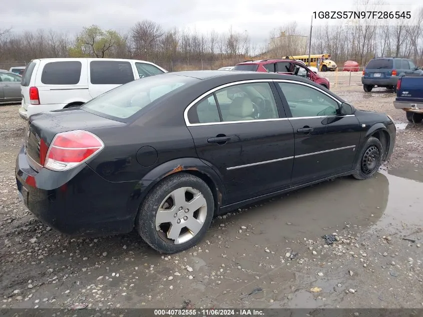 2007 Saturn Aura Xe VIN: 1G8ZS57N97F286545 Lot: 40782555