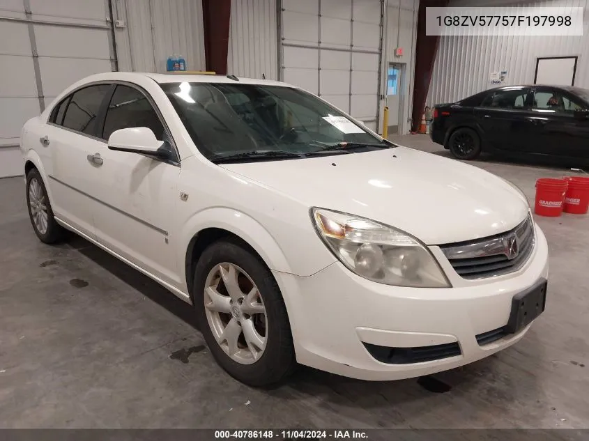 2007 Saturn Aura Xr VIN: 1G8ZV57757F197998 Lot: 40786148