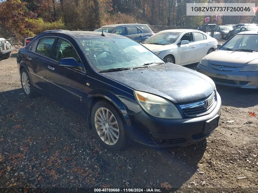 2007 Saturn Aura Xr VIN: 1G8ZV57737F260046 Lot: 40789668