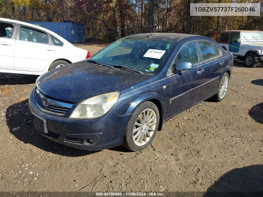 2007 Saturn Aura Xr VIN: 1G8ZV57737F260046 Lot: 40789668