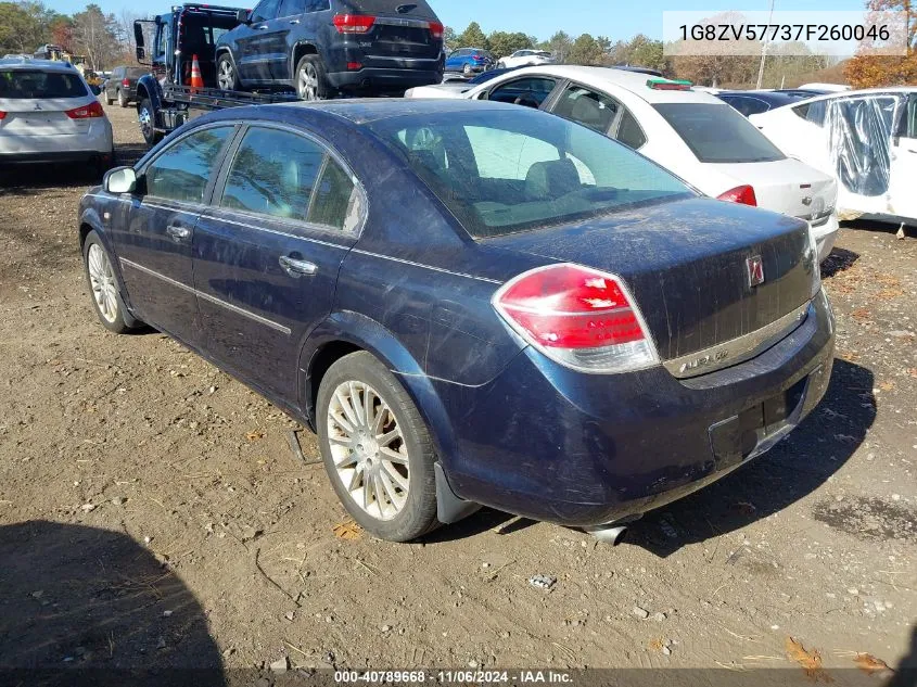 2007 Saturn Aura Xr VIN: 1G8ZV57737F260046 Lot: 40789668