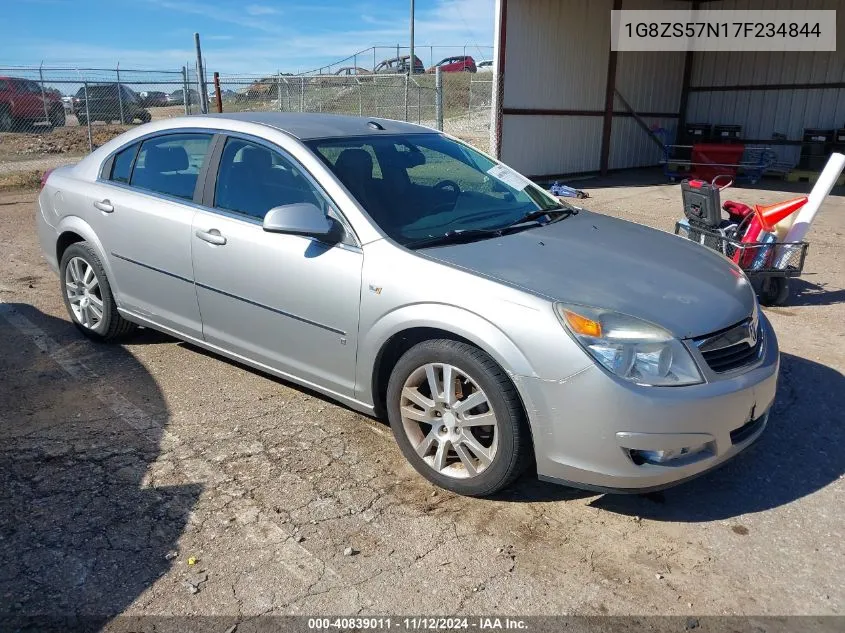 2007 Saturn Aura Xe VIN: 1G8ZS57N17F234844 Lot: 40839011