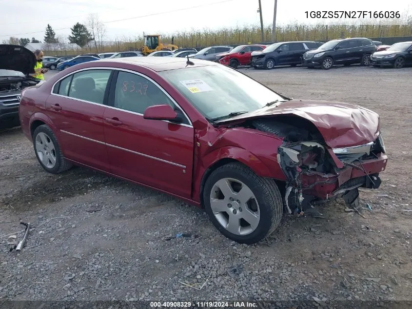 2007 Saturn Aura Xe VIN: 1G8ZS57N27F166036 Lot: 40908329