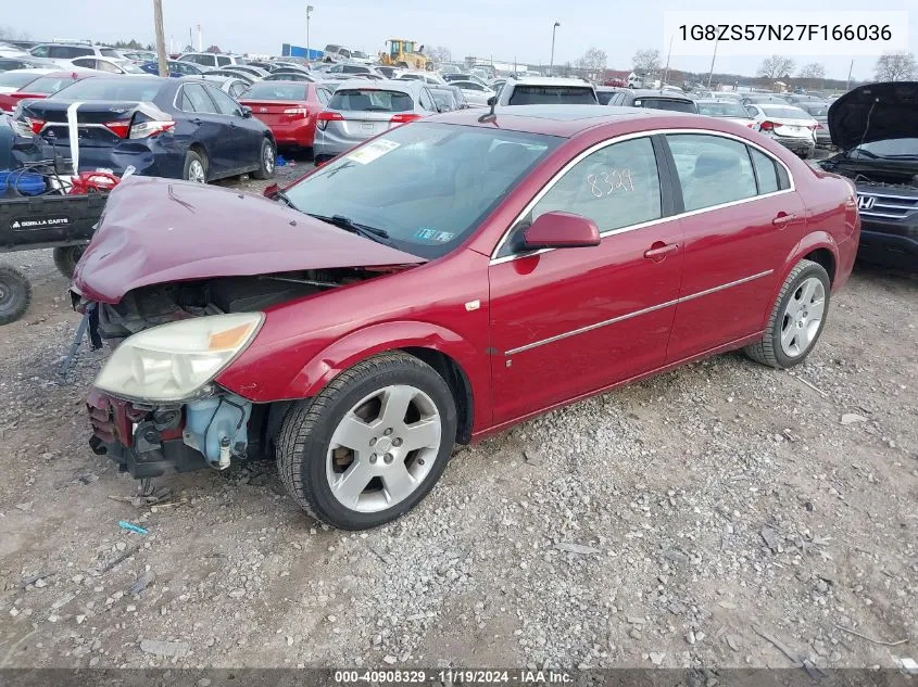 2007 Saturn Aura Xe VIN: 1G8ZS57N27F166036 Lot: 40908329