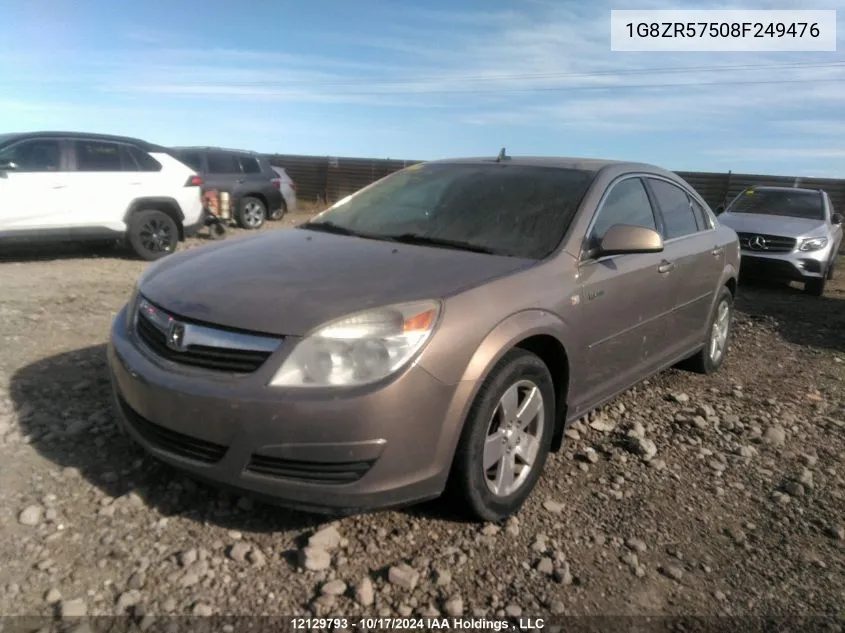 2008 Saturn Aura VIN: 1G8ZR57508F249476 Lot: 12129793