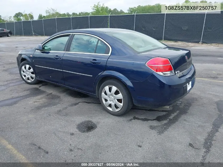 2008 Saturn Aura Xe VIN: 1G8ZS57BX8F250757 Lot: 39337627