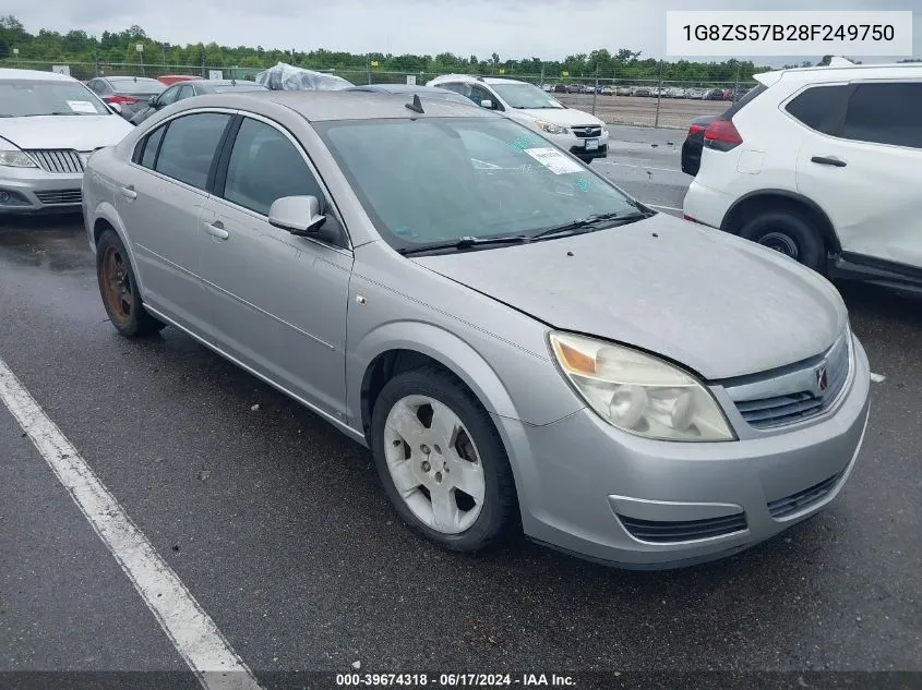 2008 Saturn Aura Xe VIN: 1G8ZS57B28F249750 Lot: 39674318