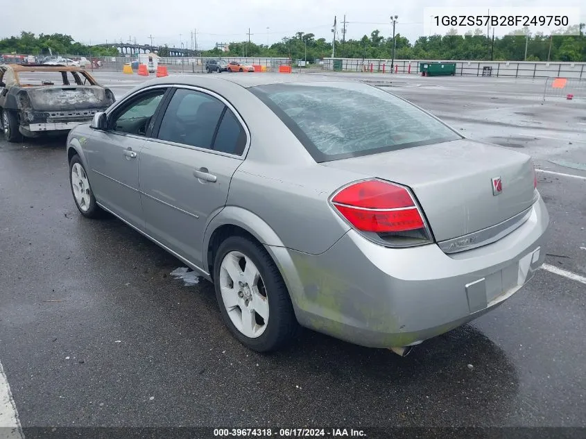 2008 Saturn Aura Xe VIN: 1G8ZS57B28F249750 Lot: 39674318