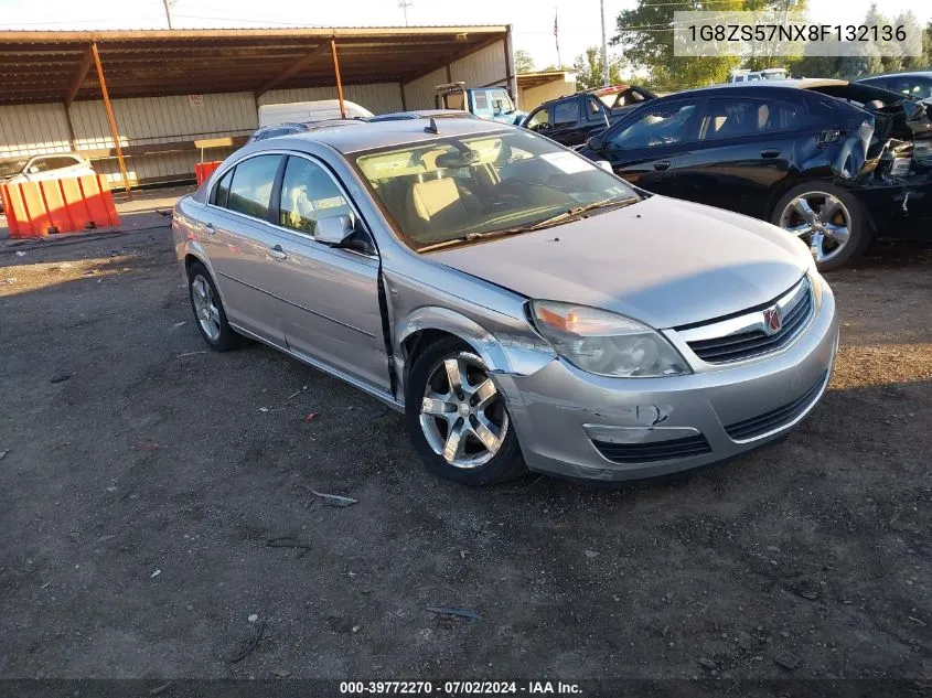 2008 Saturn Aura Xe VIN: 1G8ZS57NX8F132136 Lot: 39772270