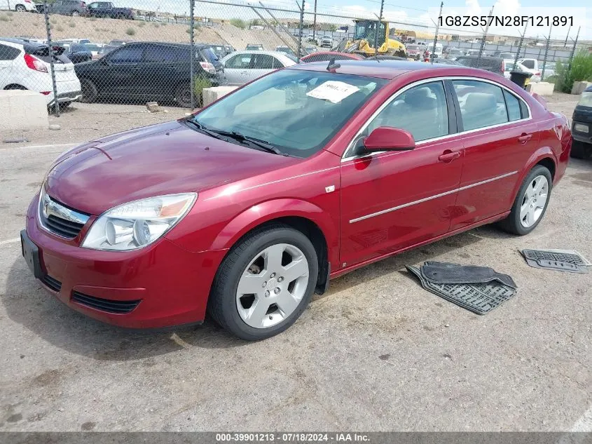 2008 Saturn Aura Xe VIN: 1G8ZS57N28F121891 Lot: 39901213